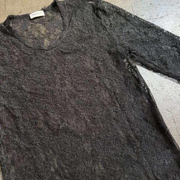 Saint Laurent Lace Mesh Longsleeve Shirt - Picture 10 of 12